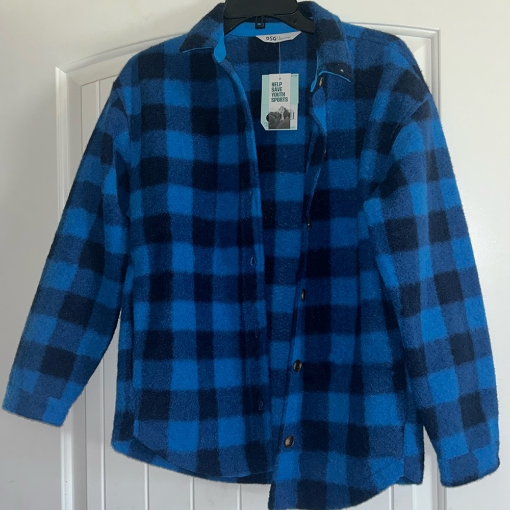 DSG Plaid Shacket - Buffalo Plaid Blue